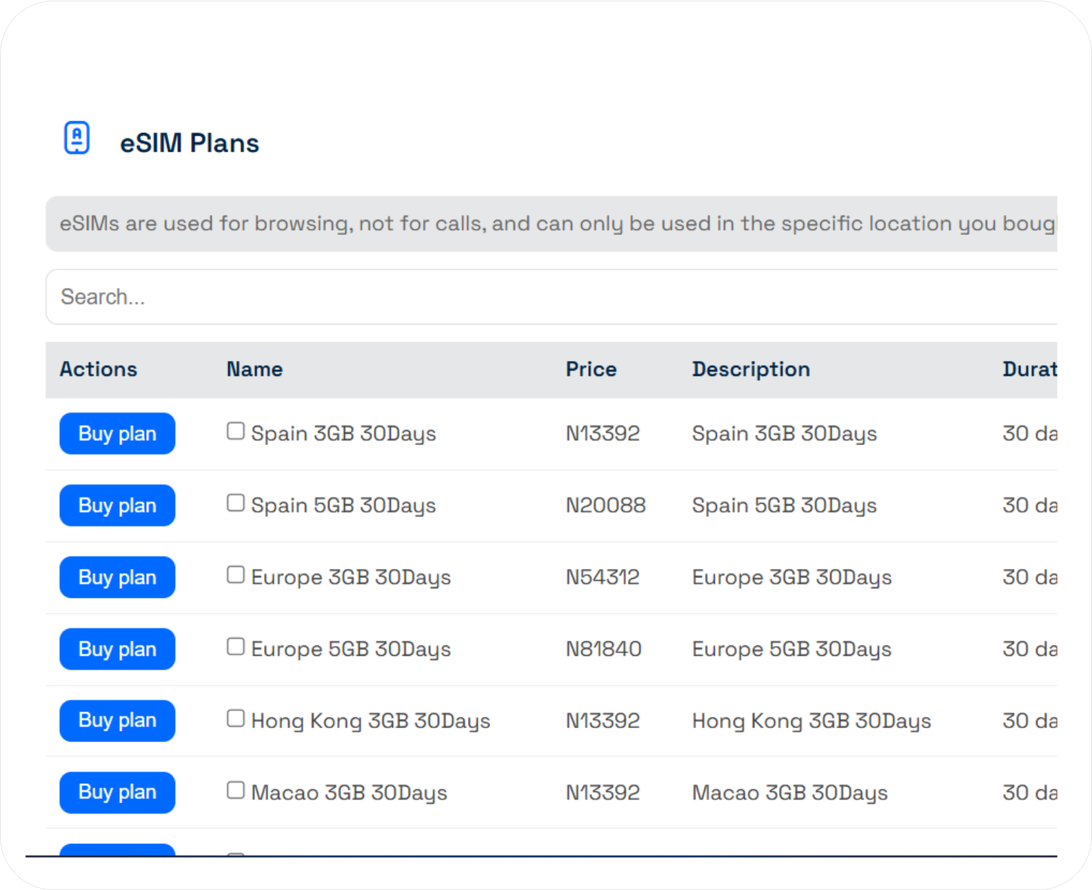 eSIM Connectivity Solution